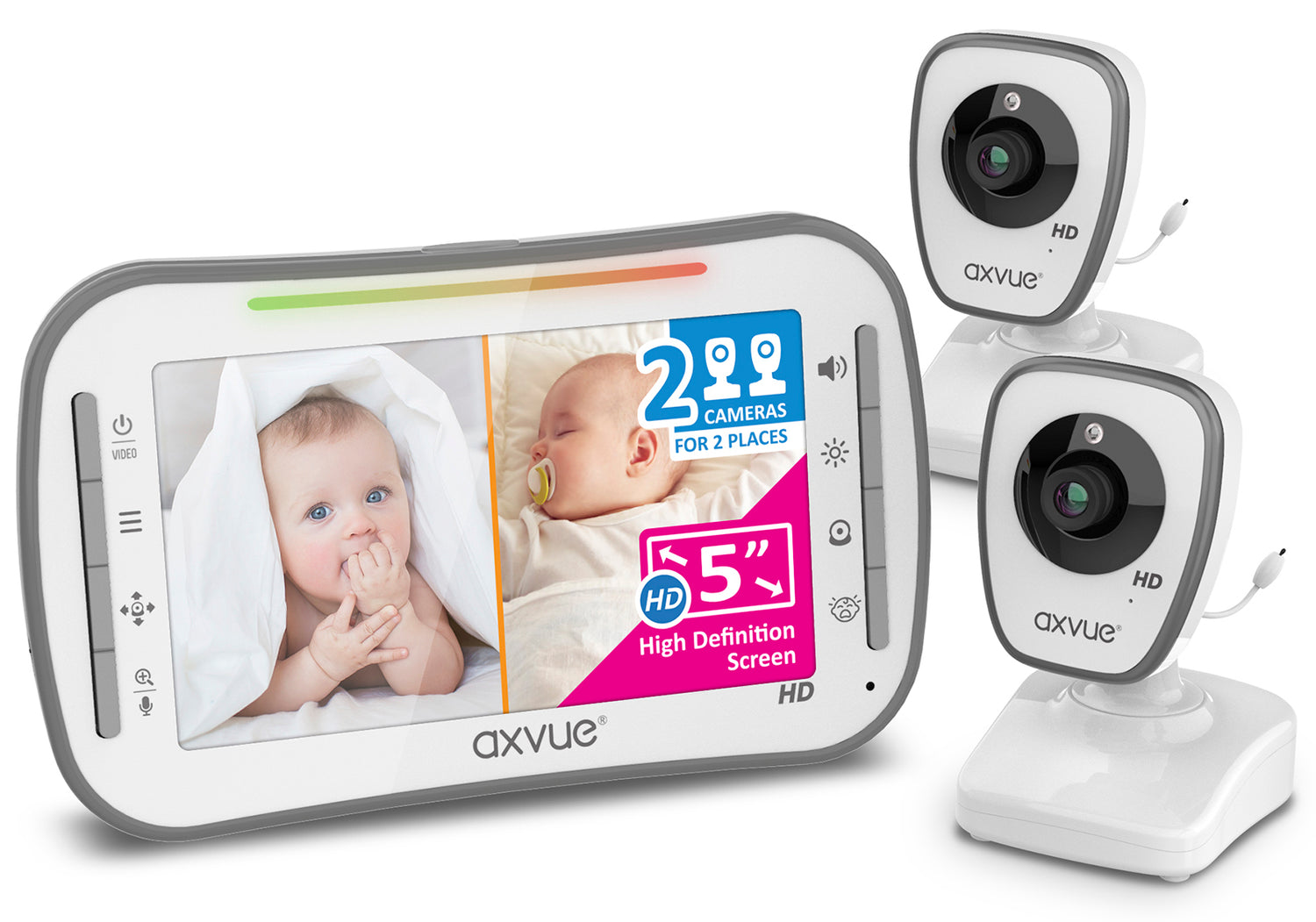 AXVUE HD992 720P HD baby monitor, is listed at <Best Baby Monitors for Twins of 2023>
