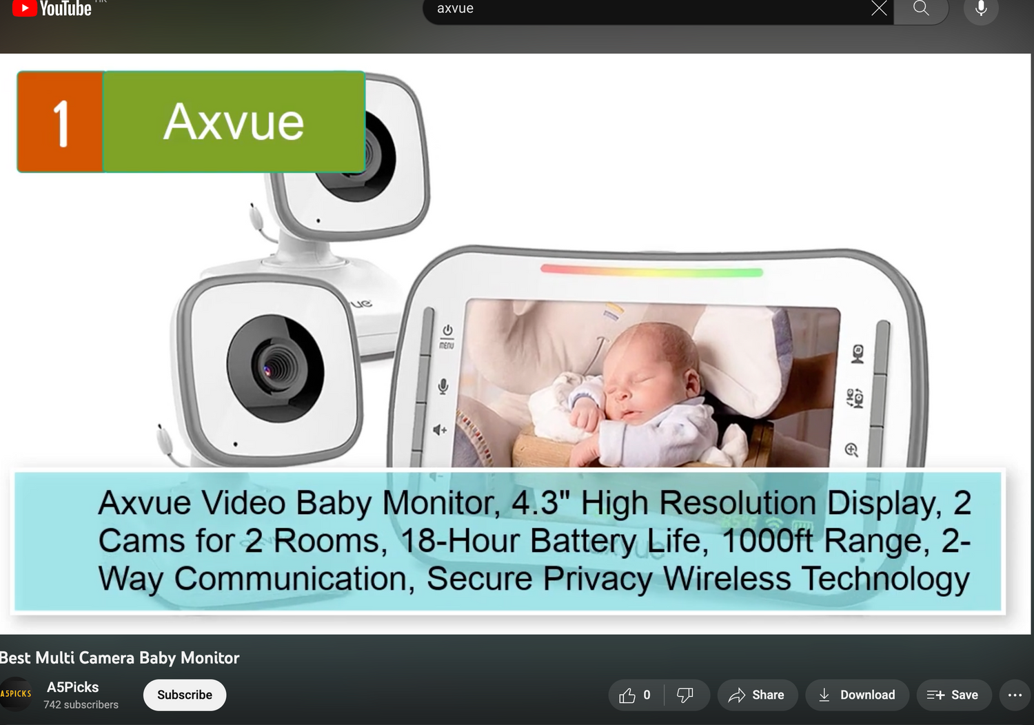 Proudly be selected Number 1 in <Best Multi Camera Baby Monitor>