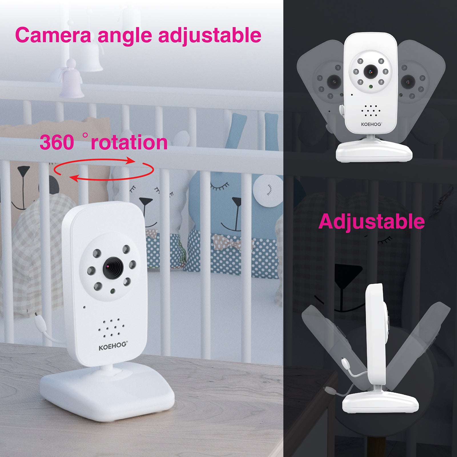 KOEHOG	E622 Video Baby Monitor